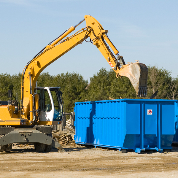 can i choose the location where the residential dumpster will be placed in East Hartland CT